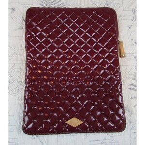 MZ Wallace designer Lacquer Laptop Sleeve Case travel 16" x 11.5" x 1.5"